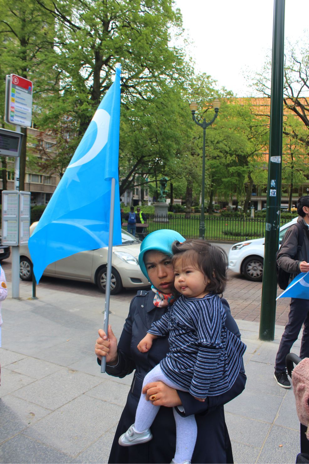 Uygurlara yönelik baskılar Brüksel'de protesto edildi