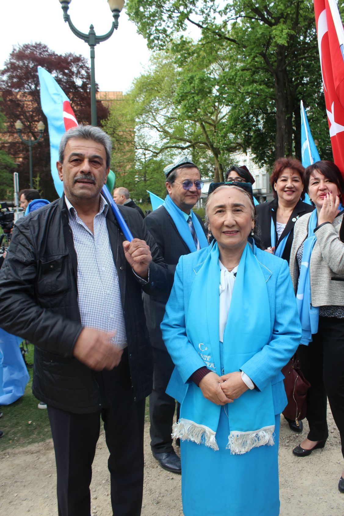 Uygurlara yönelik baskılar Brüksel'de protesto edildi