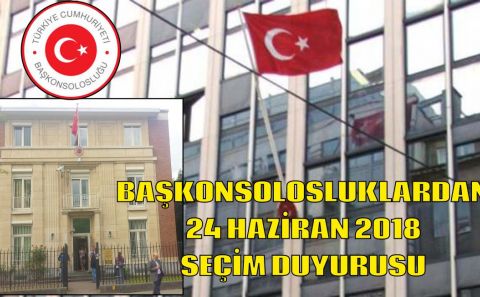 T.C. ANVERS VE T.C. BRÜKSEL BAŞKONSOLOSLUKLARININ CUMHURBAŞKANI VE 27NCİ DÖNEM MİLLETVEKİLİ SEÇİMİNE İLİŞKİN ORTAK DUYURUSU  (NO: 1)