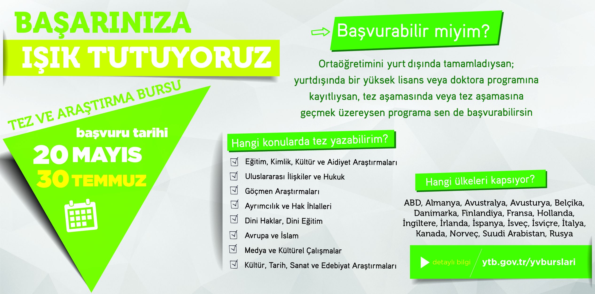YTBâ€™den Yurtdışı Vatandaşlara Burs Desteği