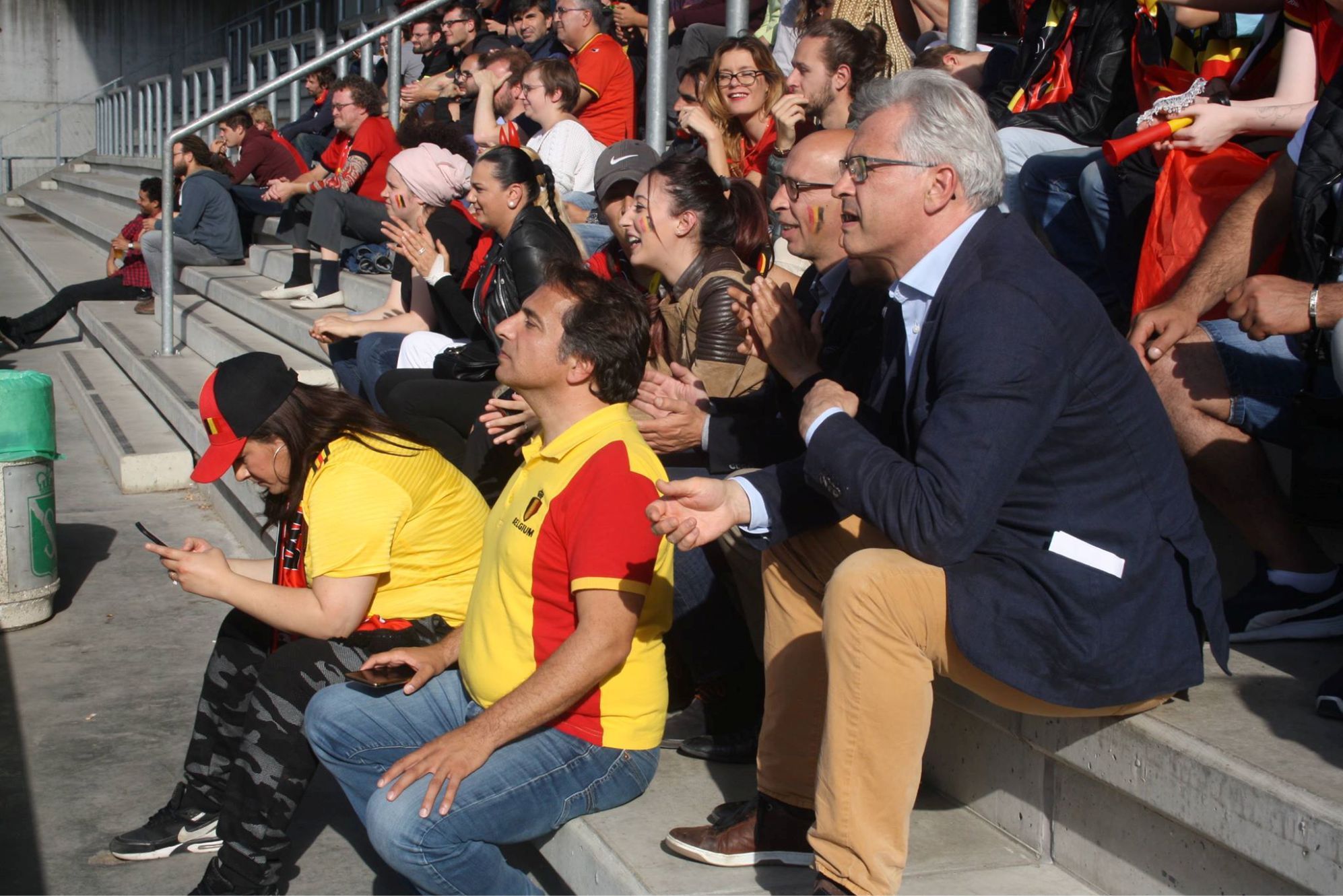 BELÇİKA PANAMA MAÇINI DEV EKRANDAN İZLEMENİN ZEVKİNİ YAŞADILAR