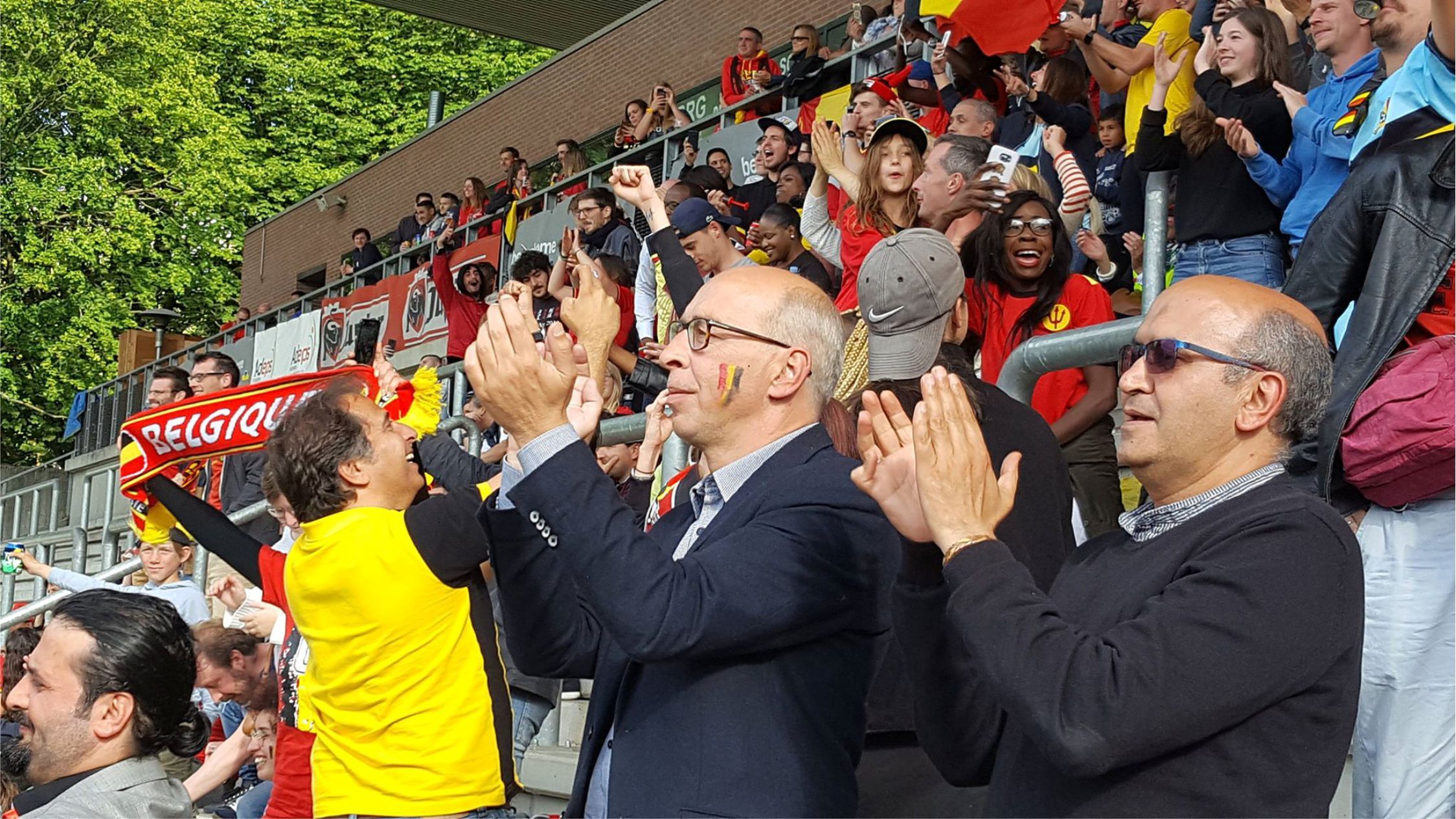 BELÇİKA PANAMA MAÇINI DEV EKRANDAN İZLEMENİN ZEVKİNİ YAŞADILAR