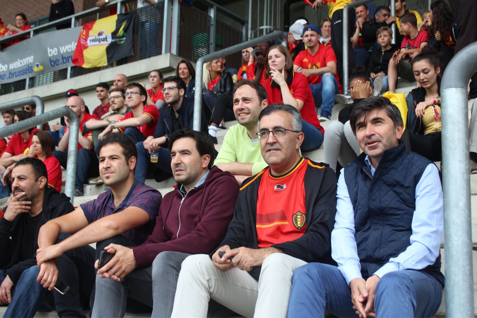BELÇİKA PANAMA MAÇINI DEV EKRANDAN İZLEMENİN ZEVKİNİ YAŞADILAR