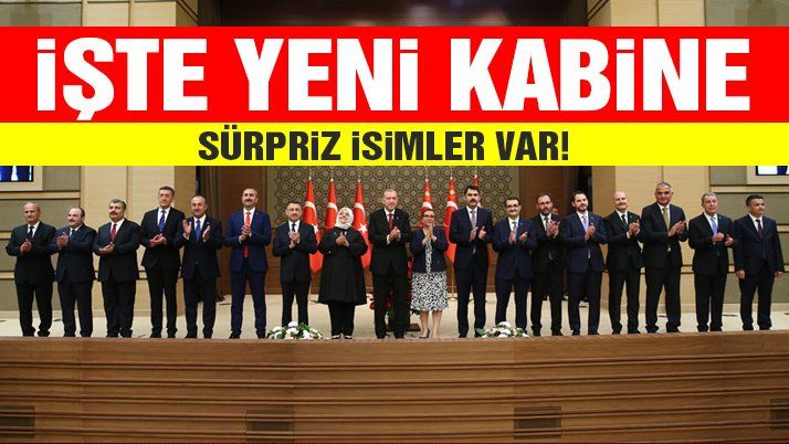 Cumhurbaşkanı Erdoğan yeni bakanları açıkladı! İşte yeni bakanlar listesi