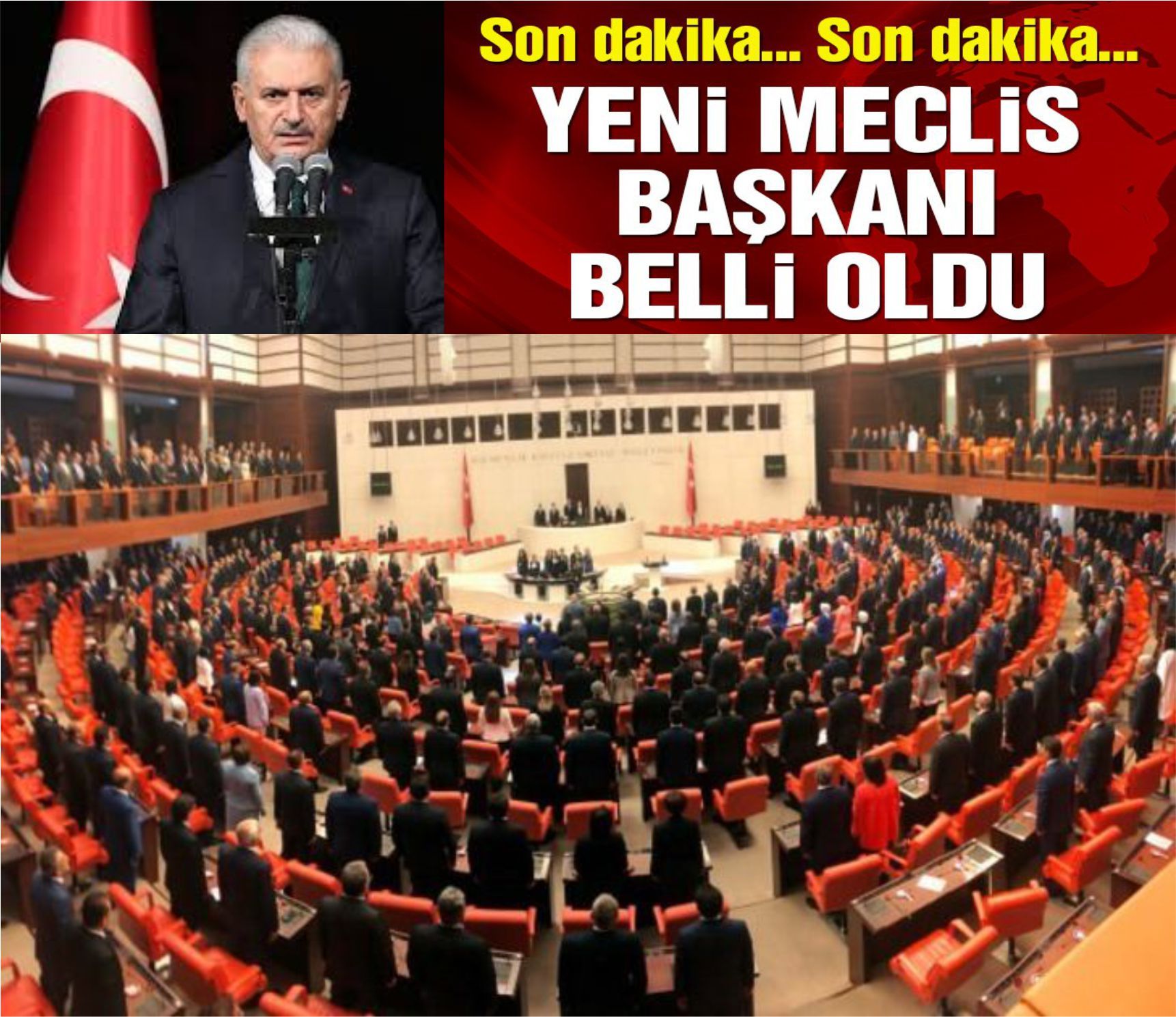 Meclisâ€™in yeni başkanı Binali Yıldırım oldu