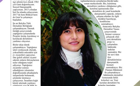 SOSYAL DANIŞMAN HATİCE KARAKAYA : â€œAMACIMIZ DERNEKLER VE İNSANLARIMIZA YARDIMCI OLMAKTIRâ€
