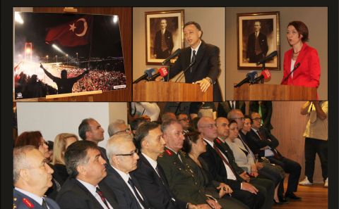 BÜYÜKELÇİ GÜMRÜKÇÜ â€œTÜRK DEMOKRASİâ€™NİN GARANTÖRÜ TÜRK HALKIDIRâ€