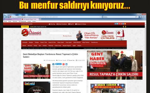 Gent Belediye Başkan Yardımcısı Resul Tapmazâ€™a Çirkin Saldırı