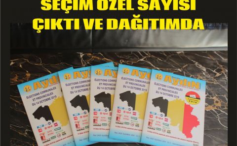 BELÇİKA AYDIN HABER DERGİMİZ SEÇİM ÖZEL SAYISI BÜYÜK BEĞENİ TOPLADI
