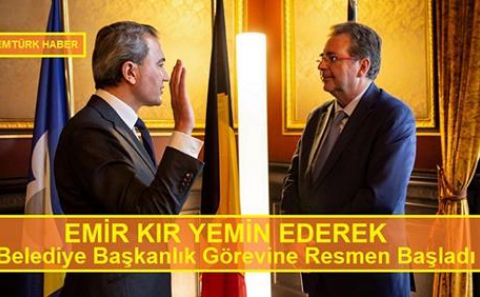 EMİR KIR YEMİN EDEREK BELEDİYE BAŞKANLIK GÖREVİNE RESMEN BAŞLADI