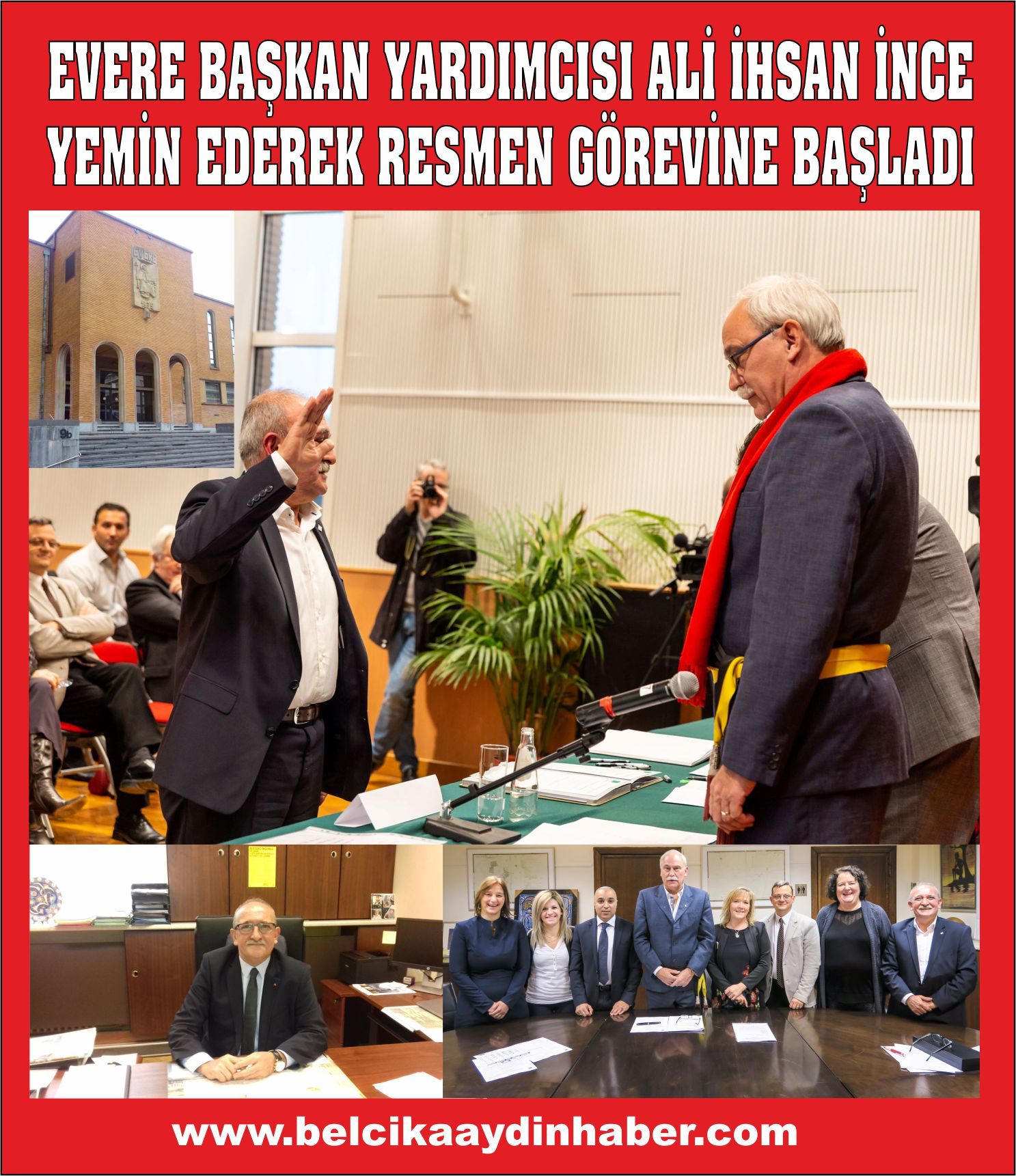 EVERE BELEDİYE BAŞKAN YARDIMCISI ALİİHSAN İNCE YEMİN EDEREK RESMEN GÖREVİNE BAŞLADI