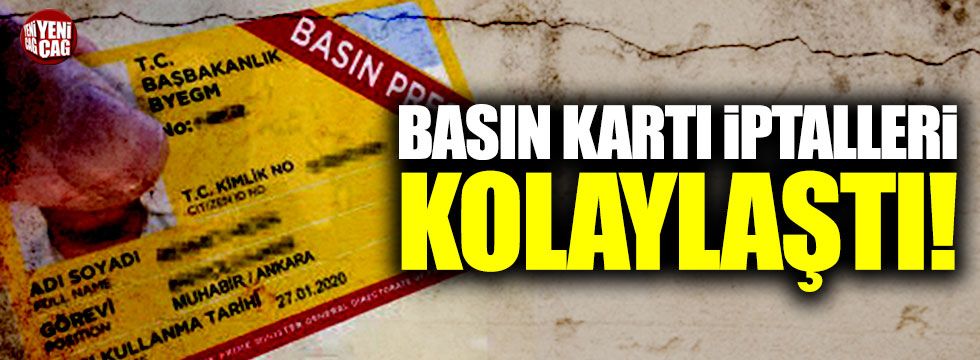 Basın kartı yeni yönetmeliği belli oldu