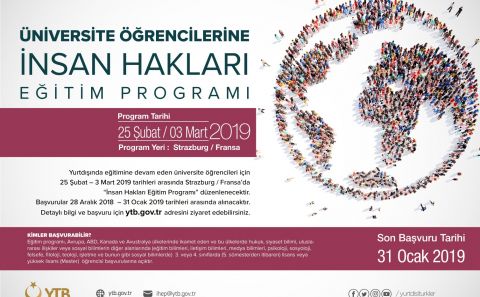 YTBâ€™DEN â€œ11. İNSAN HAKLARI EĞİTİM PROGRAMIâ€
