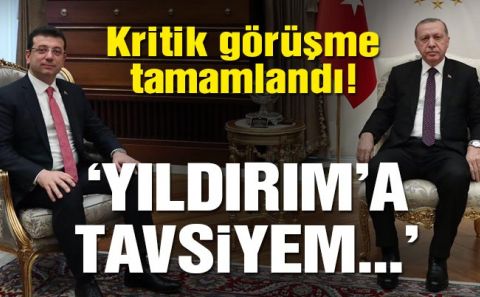 Cumhurbaşkanı Erdoğan, İmamoğlu'nu kabul etti