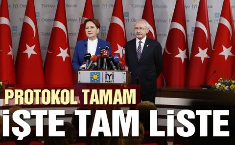   İşte CHP-İYİ Partiâ€™nin adaylar listesi  