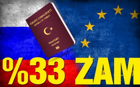 AB ve Rusyaâ€™dan vizelere yüzde 33 zam