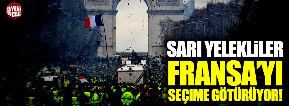 Sarı yelekliler Fransa'yı seçime götürüyor!