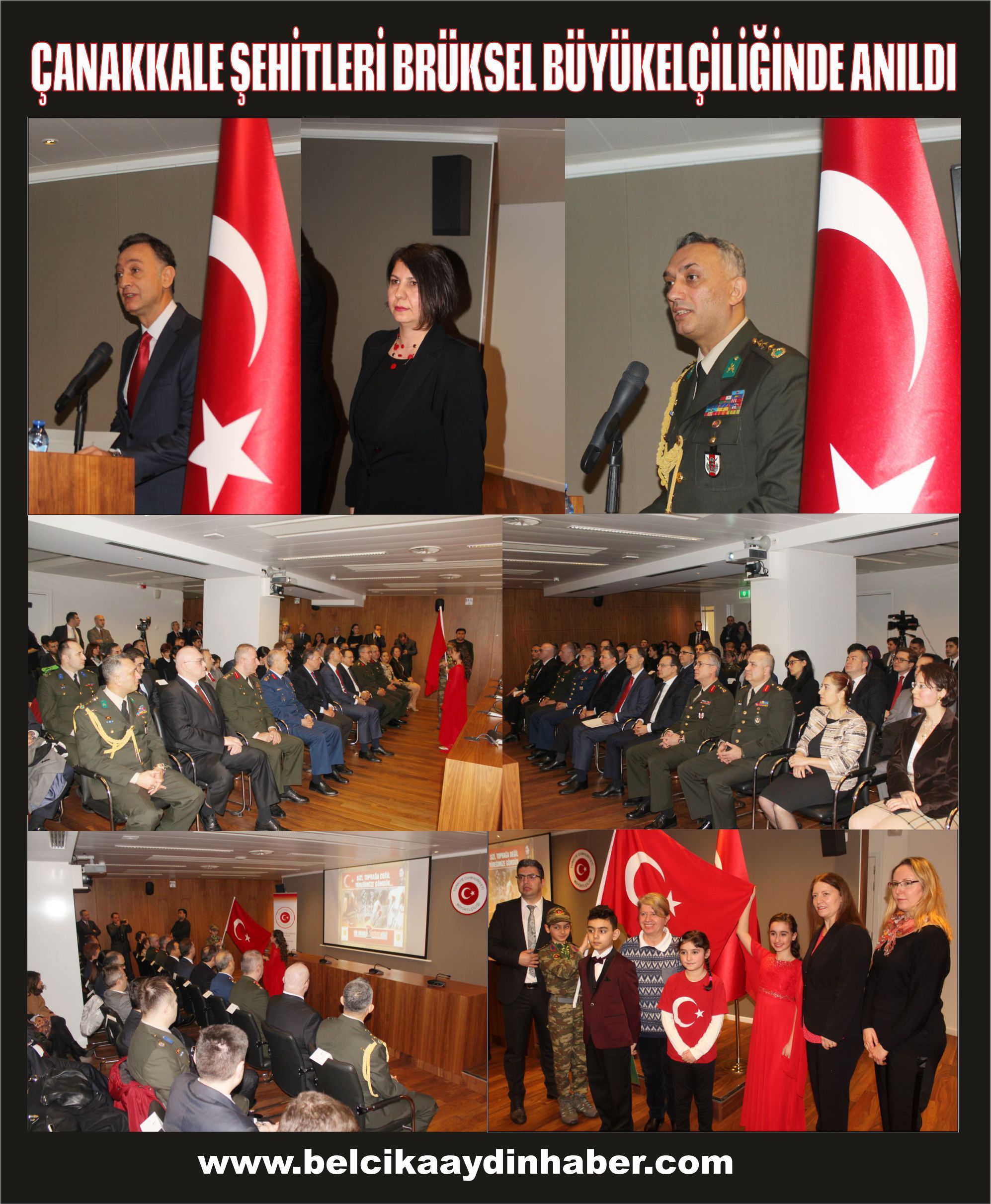 18 MART ÇANAKKALE ŞEHİTLERİ BRÜKSEL BÜYÜKELÇİLİĞİNDE ANILDI