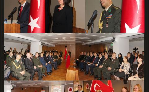 18 MART ÇANAKKALE ŞEHİTLERİ BRÜKSEL BÜYÜKELÇİLİĞİNDE ANILDI