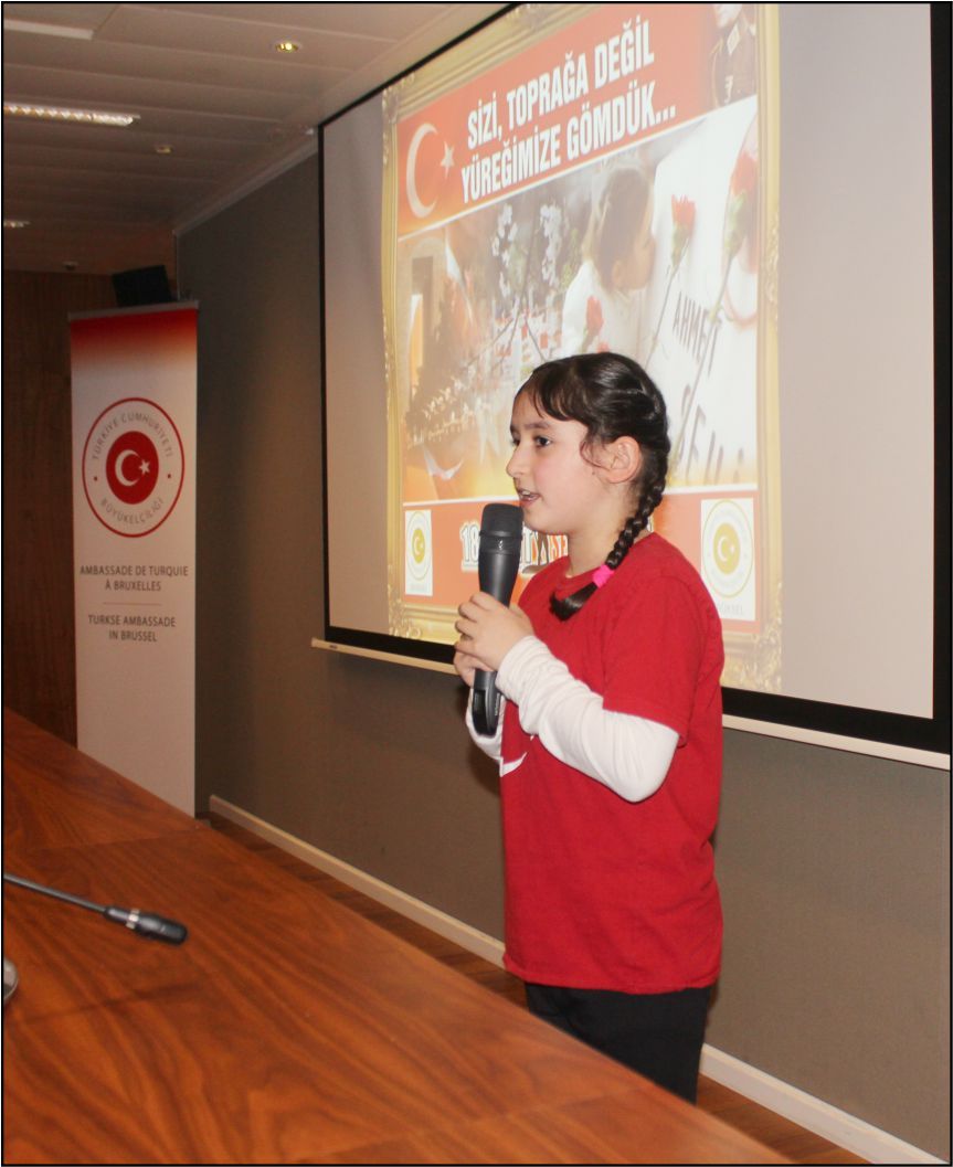 18 MART ÇANAKKALE ŞEHİTLERİ BRÜKSEL BÜYÜKELÇİLİĞİNDE ANILDI