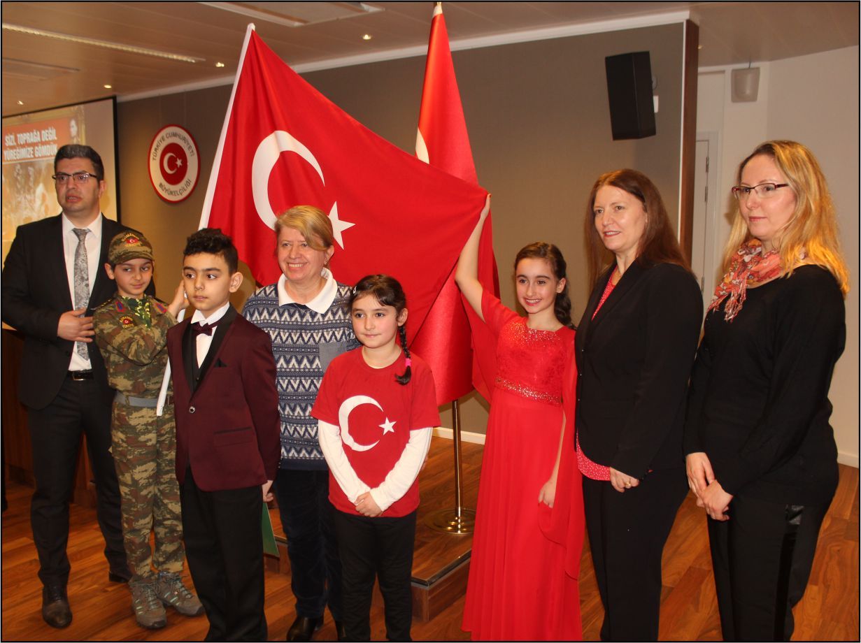18 MART ÇANAKKALE ŞEHİTLERİ BRÜKSEL BÜYÜKELÇİLİĞİNDE ANILDI