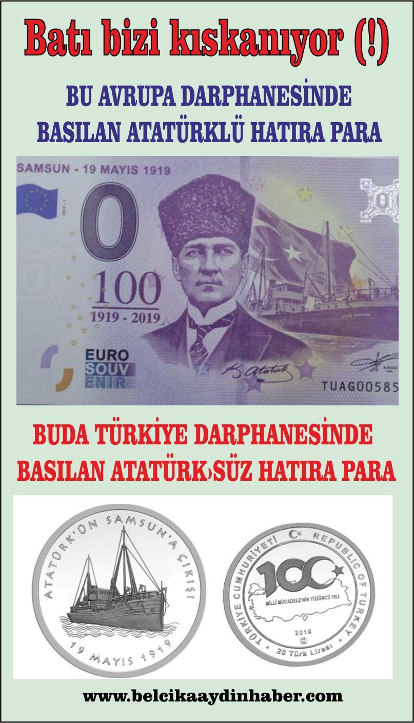 100. yıl parası böyle olur… Euroâ€™da Atatürk fotoğrafı