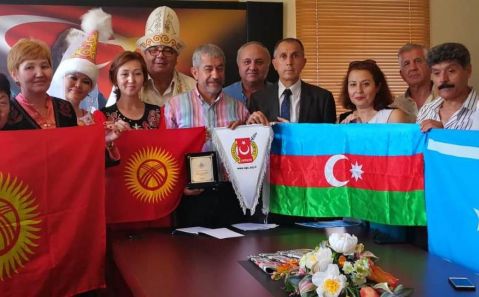 Türk Dünyası Derneklerinden Antalya Gazeteciler Cemiyetine ziyaret 