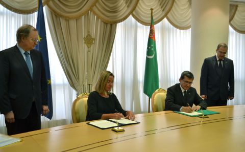 Document on the establishment of the Delegation of the European Union in Turkmenistan was signed in Ashgabat