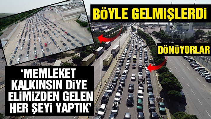 Gurbetçilerin “dönüşâ€ yolculuğu başladı