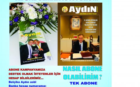 SAYIN OKURLARIMIZ 'ABONENİZİ YENİLEYİNİZ VE YENİ ABONE BULMAYA VE OLMAYA YARDIMCI OLUNUZ