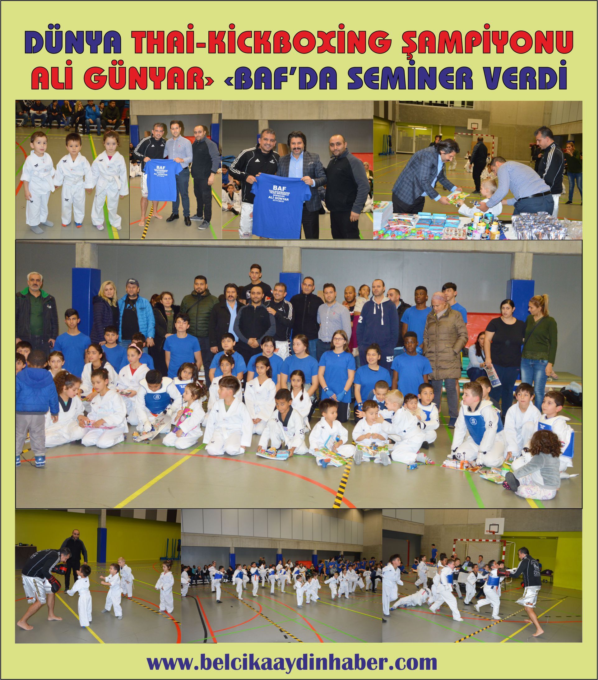 DÜNYA THAİ-KİCKBOXİNG ŞAMPİYONU ALİ GÜNYAR› ‹BAF’DA SEMİNER VERDİ