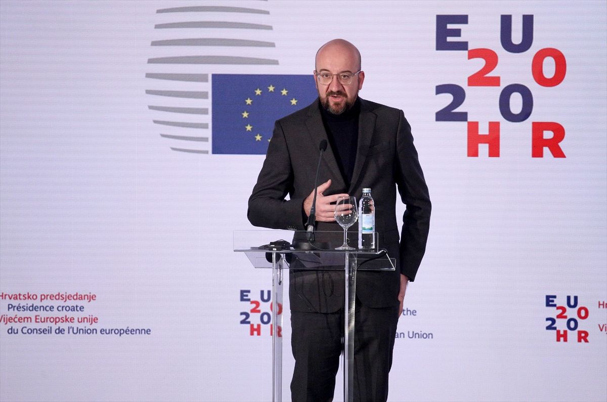 AB Konseyi Başkanı Michel Hırvatistan'da