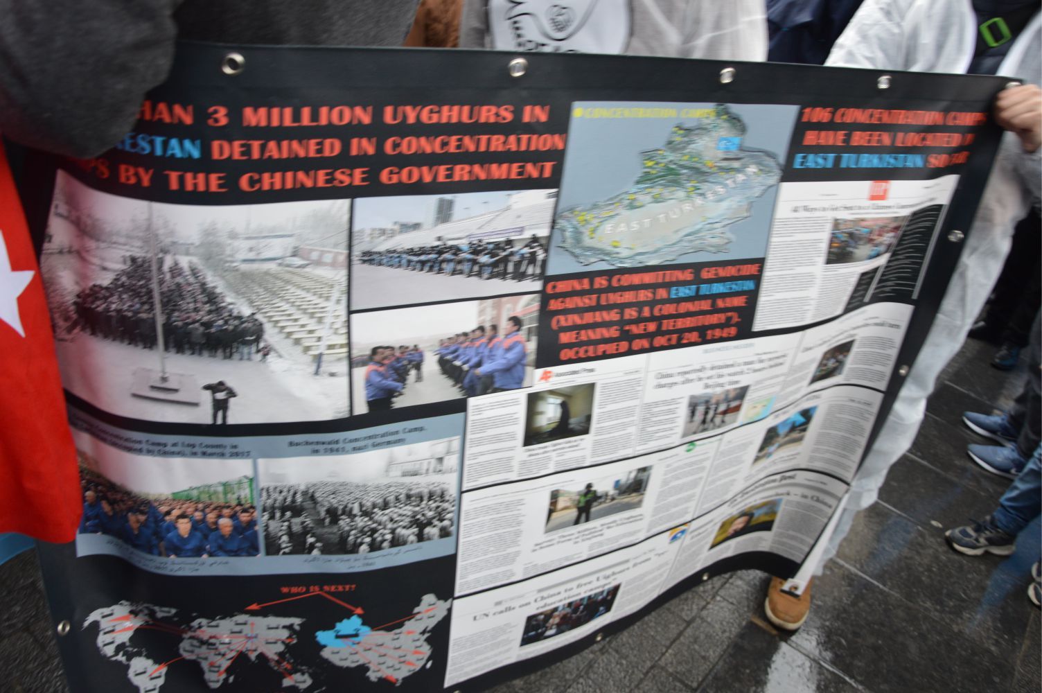 UYGURLARA YÖNELİK 'ÇİN ZULMÜ' AVRUPA'NIN BAŞKENTİ BRÜKSEL'DE PROTESTO EDİLDİ