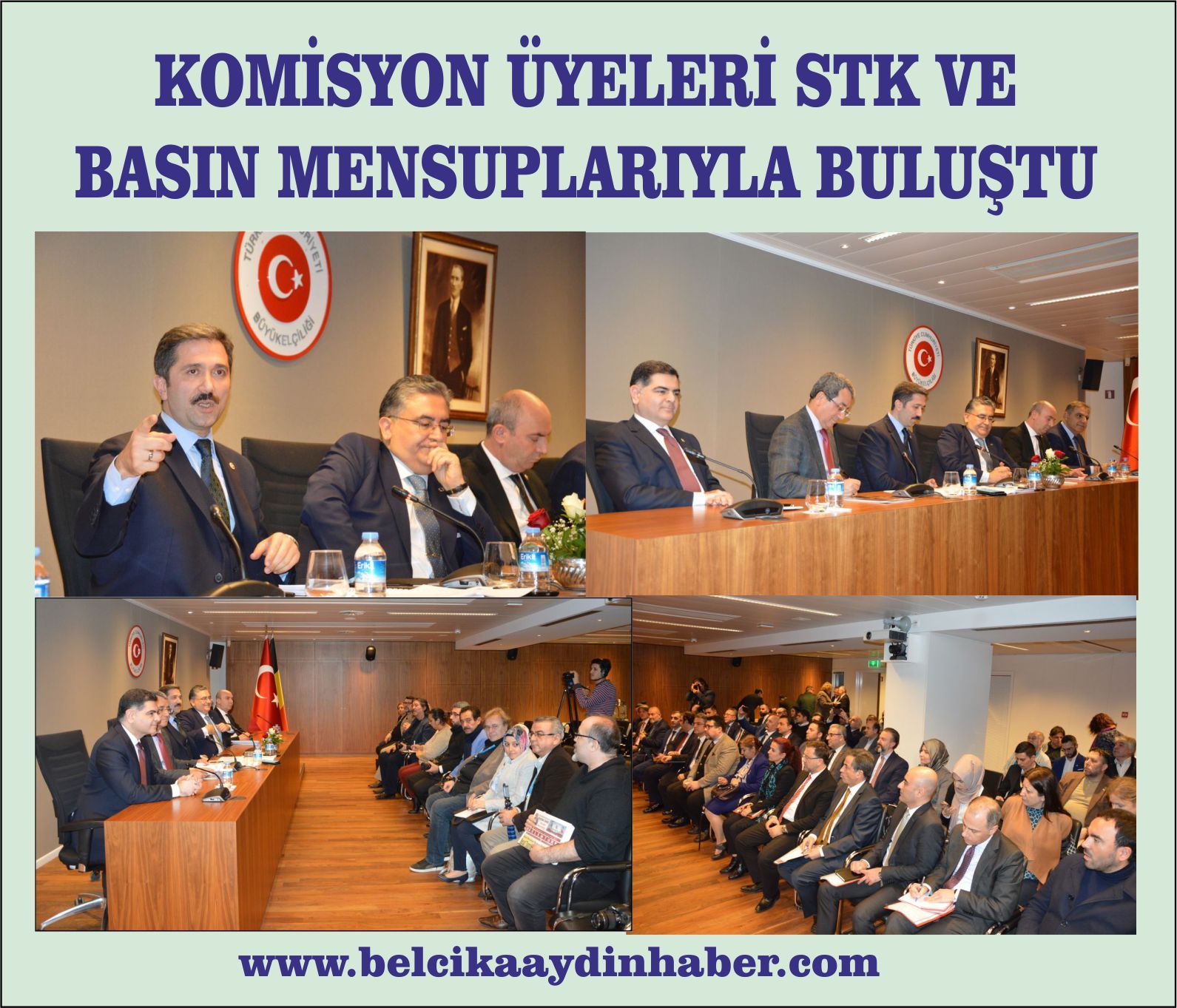 YTB ALT KOMİSYON ÜYELERİ BELÇİKA'DA STK VE BASIN MENSUPLARIYLA BULUŞTU