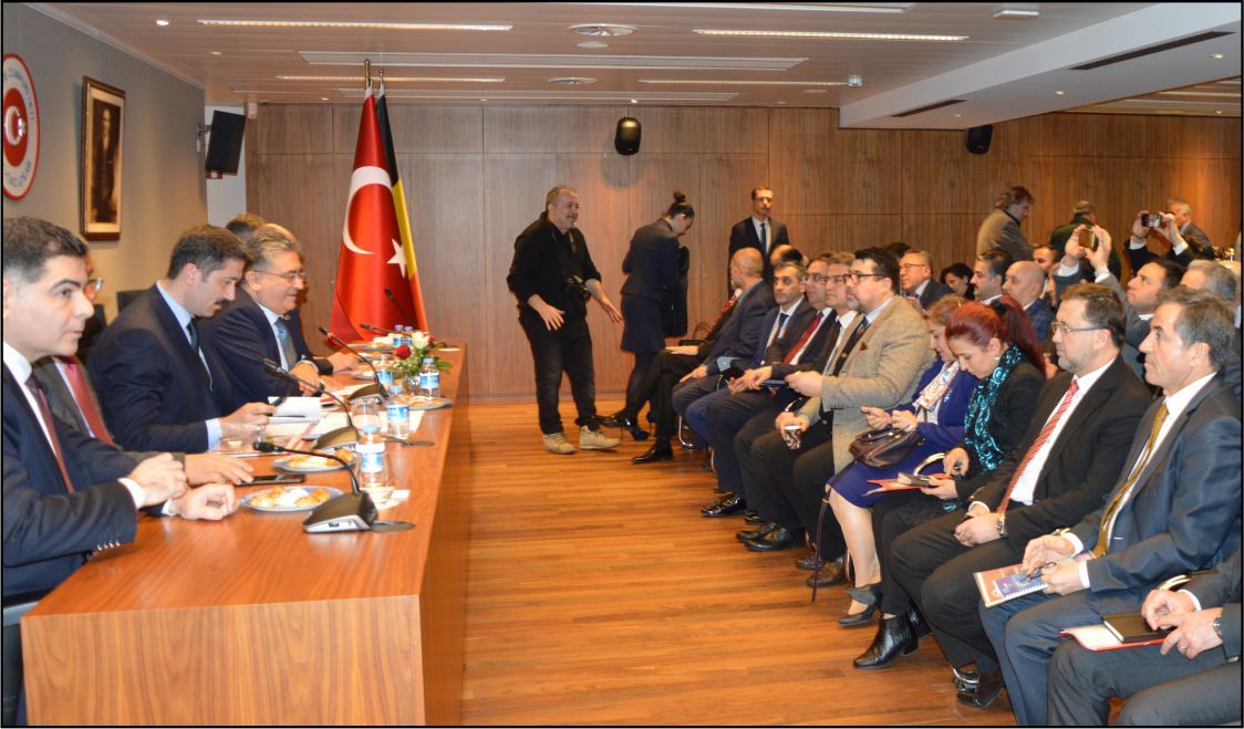 YTB ALT KOMİSYON ÜYELERİ BELÇİKA'DA STK VE BASIN MENSUPLARIYLA BULUŞTU