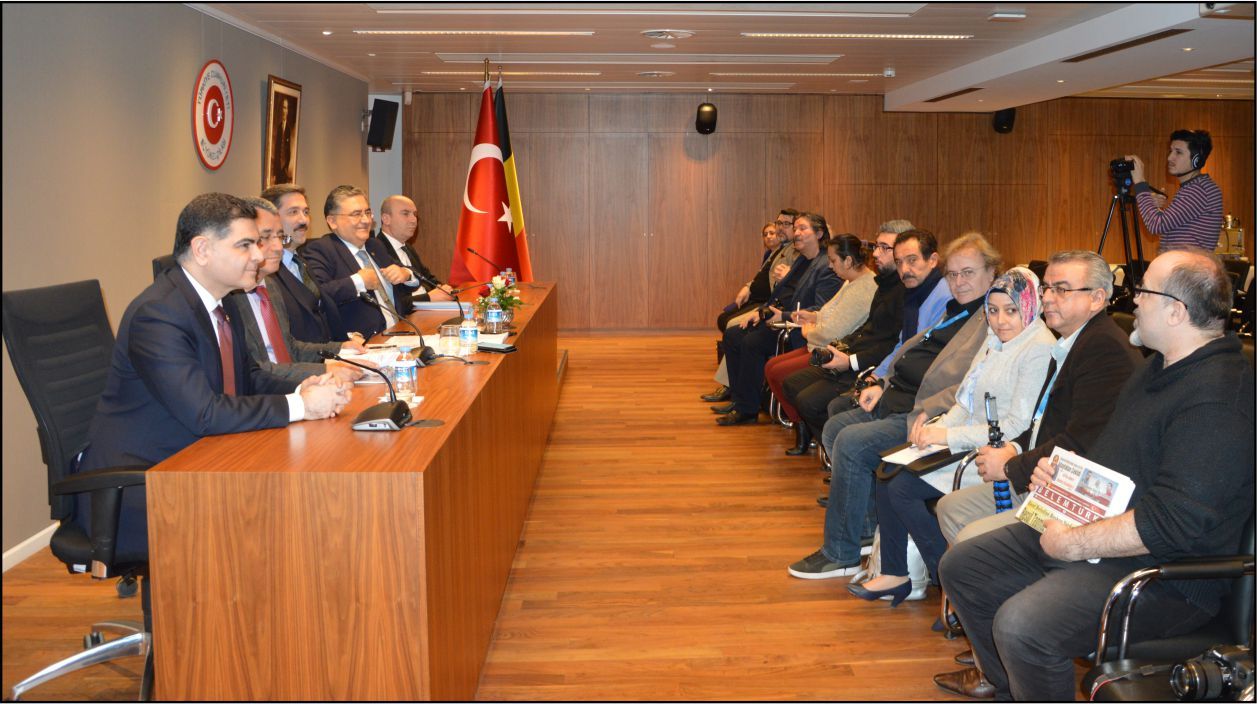 YTB ALT KOMİSYON ÜYELERİ BELÇİKA'DA STK VE BASIN MENSUPLARIYLA BULUŞTU