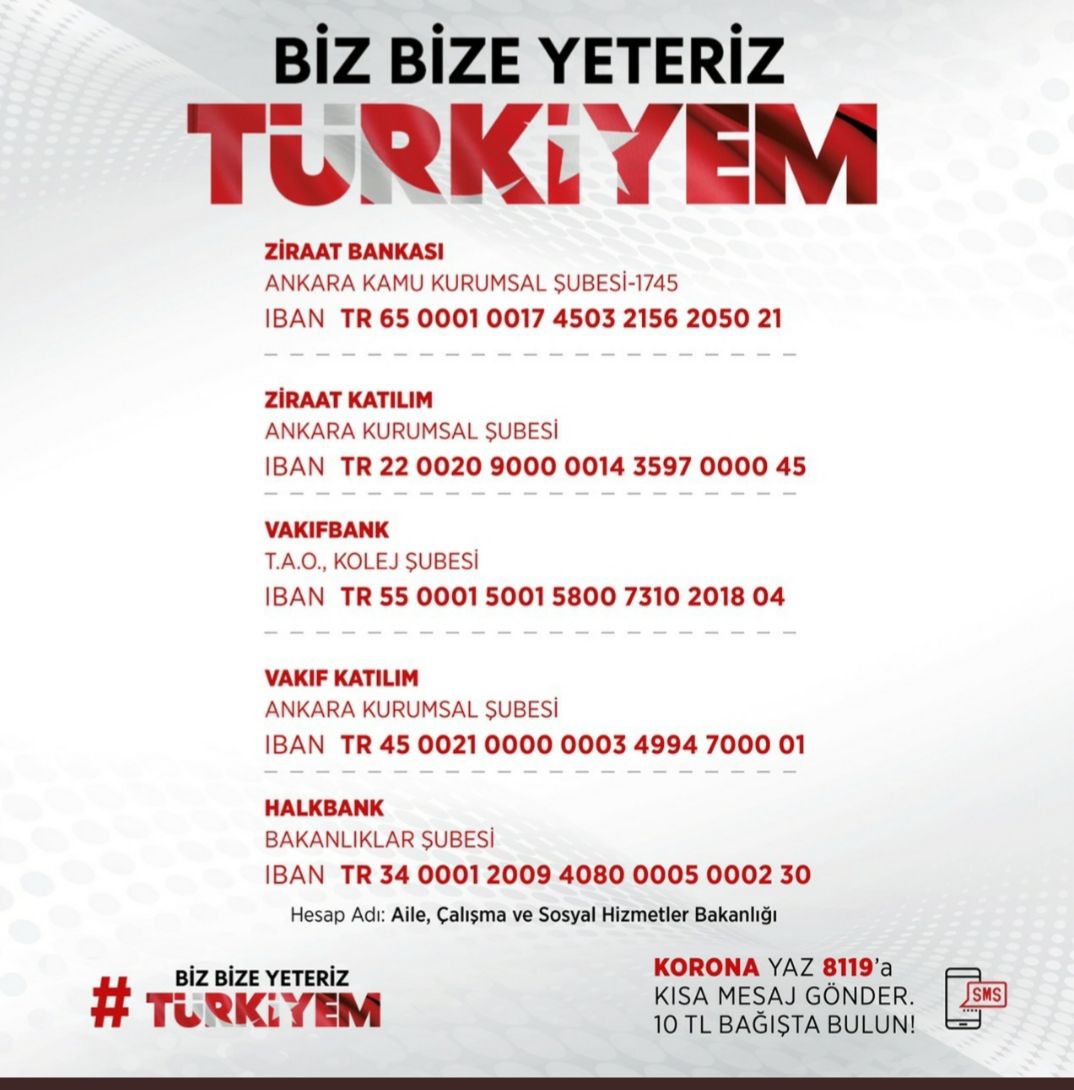 BİZ BİZE YETERİZ TÜRKİYEM, MİLLİ DAYANIŞMA KAMPANYASI