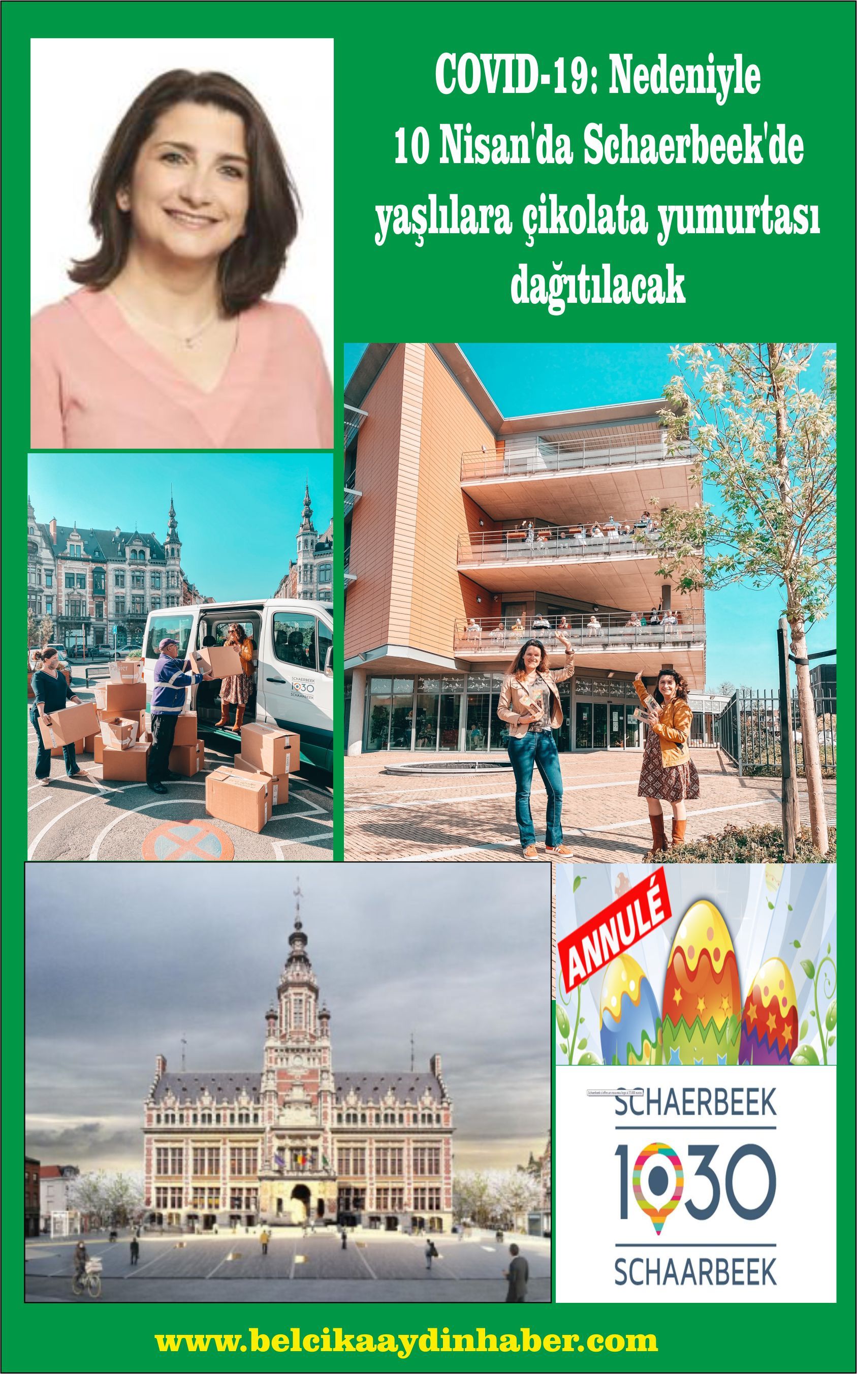 COVID-19: Nedeniyle 10 Nisan'da Schaerbeek'de yaşlılara çikolata yumurtası dağıtılacak