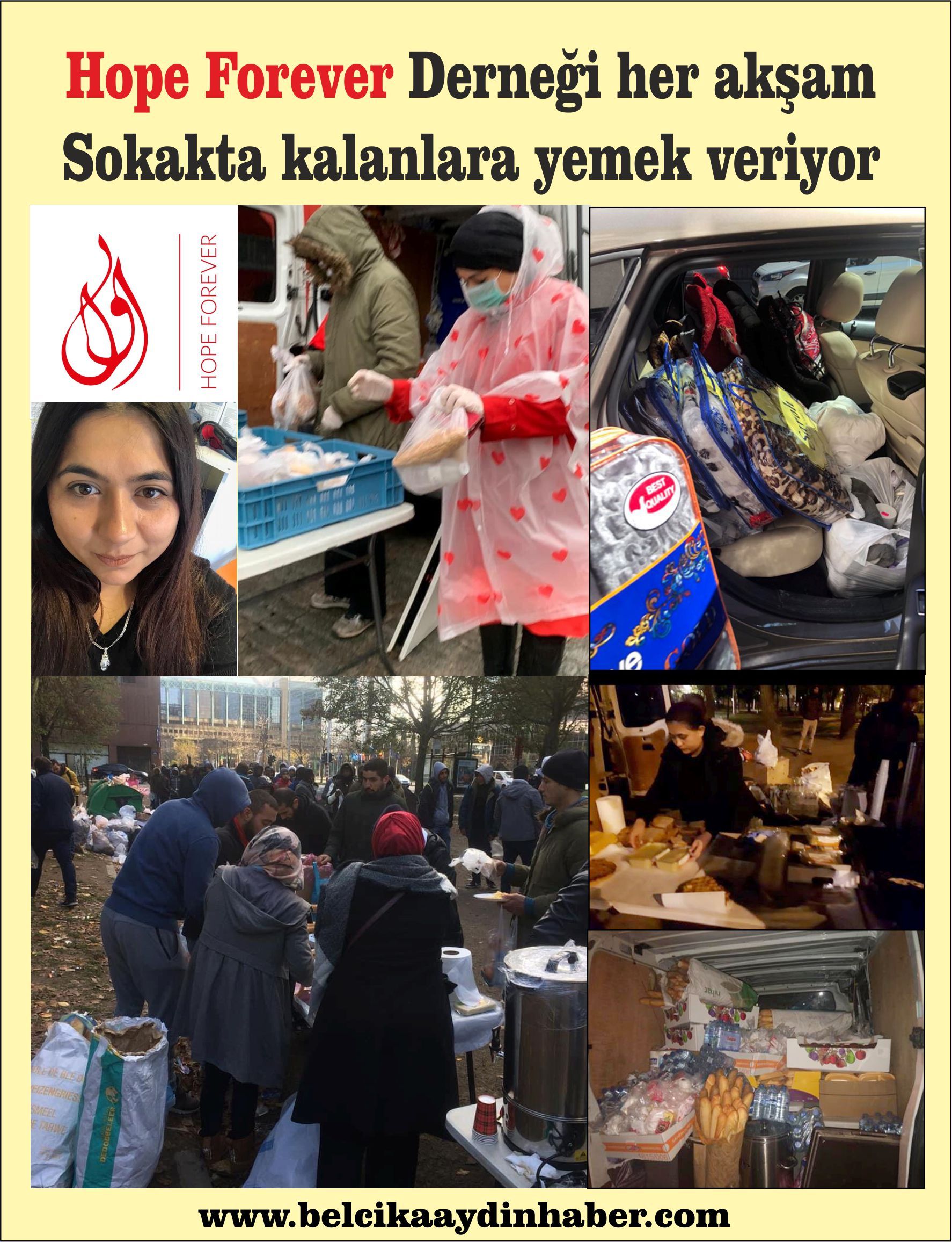 Hope Forever Derneği her akşam Sokakta kalanlara yemek veriyor