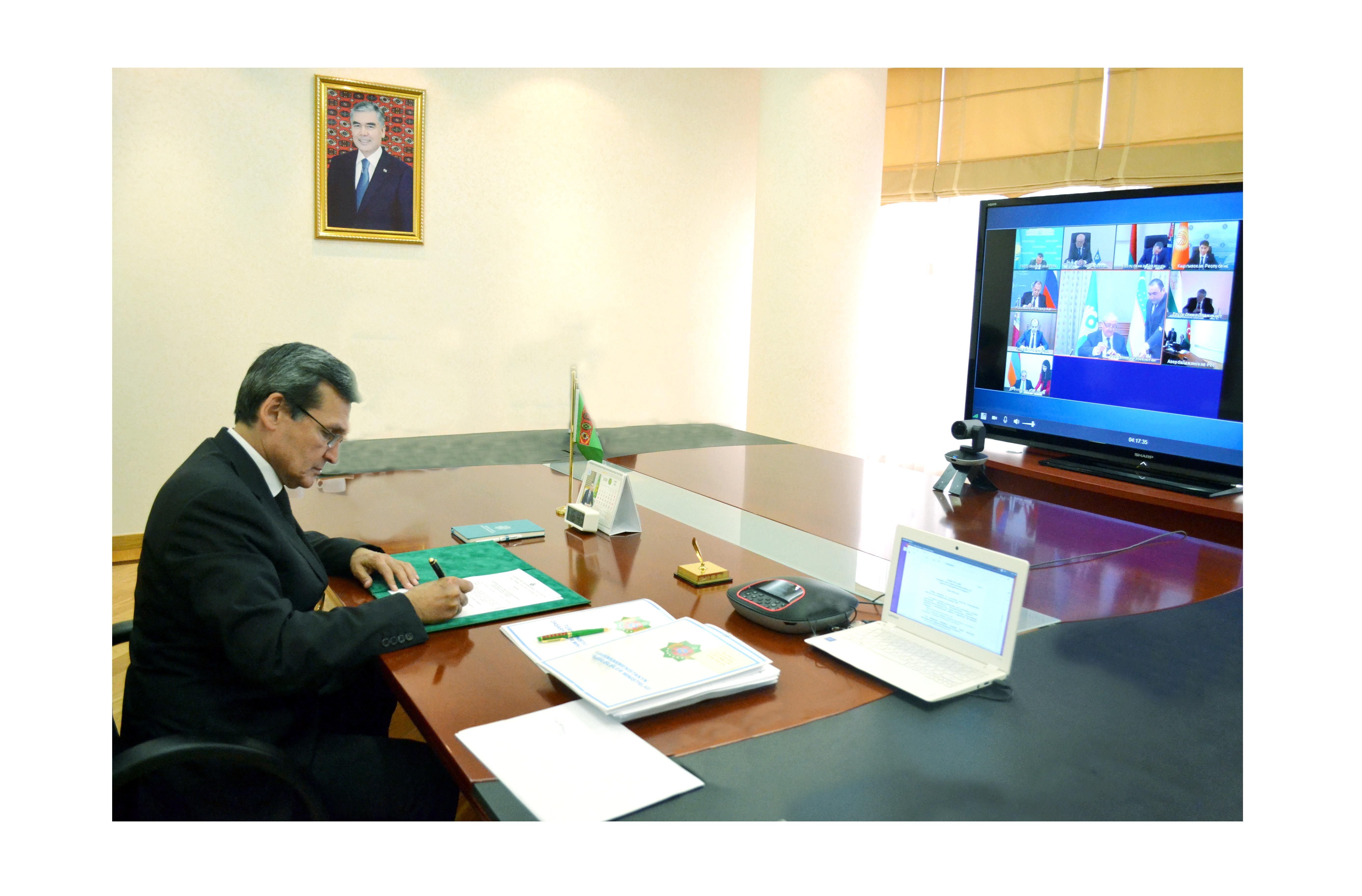 ~~A meeting of the Council of Ministers of Foreign Affairs of the CIS member states was held in the form of a video conference