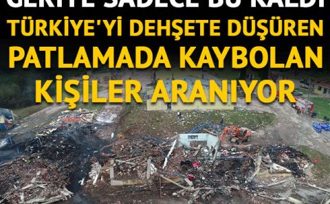 Fabrikadaki patlamada kaybolan 3 kişi aranıyor