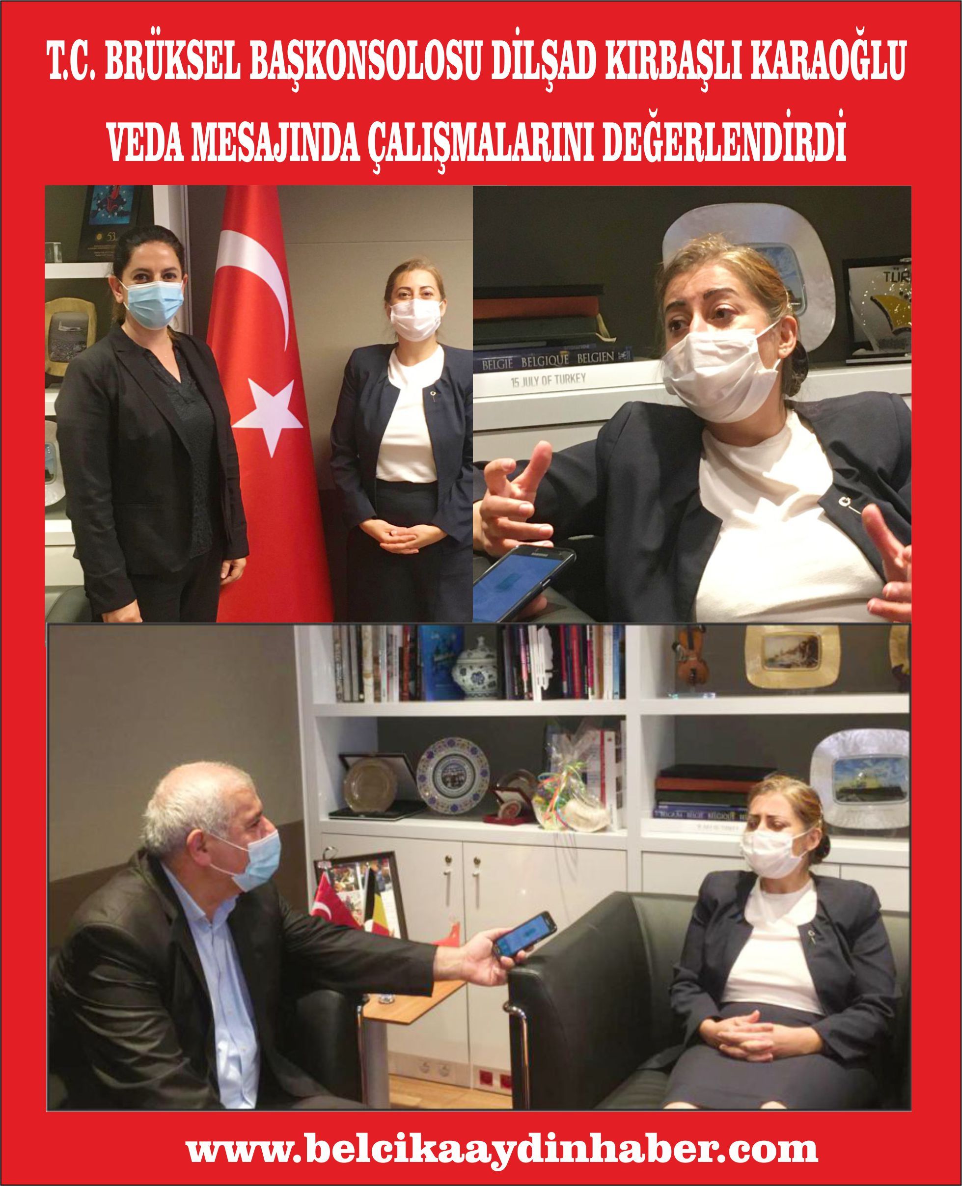 T.C. BRÜKSEL BAŞKONSOLOSU DİLŞAD KIRBAŞLI KARAOĞLU VEDA MESAJINDA ÇALIŞMALARINI DEĞERLENDİRDİ