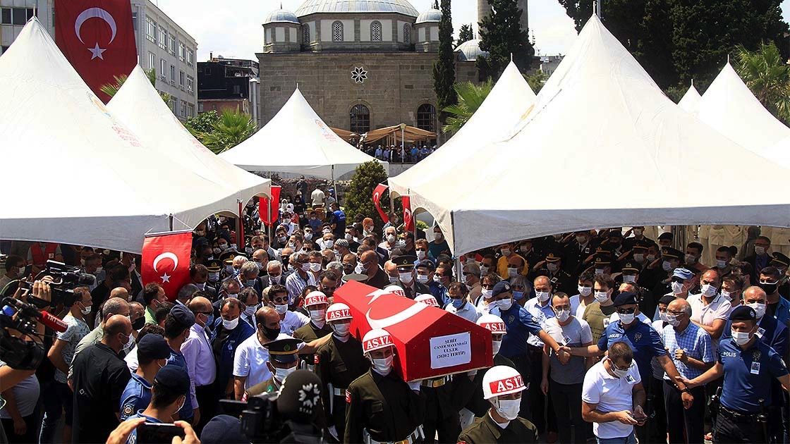 Şehitlerimizi uğurladık