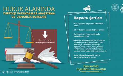 ~~YTB YURT DIŞINDA HUKUK EĞİTİMİ ALAN GENÇLERİ BURSLANDIRIYOR 