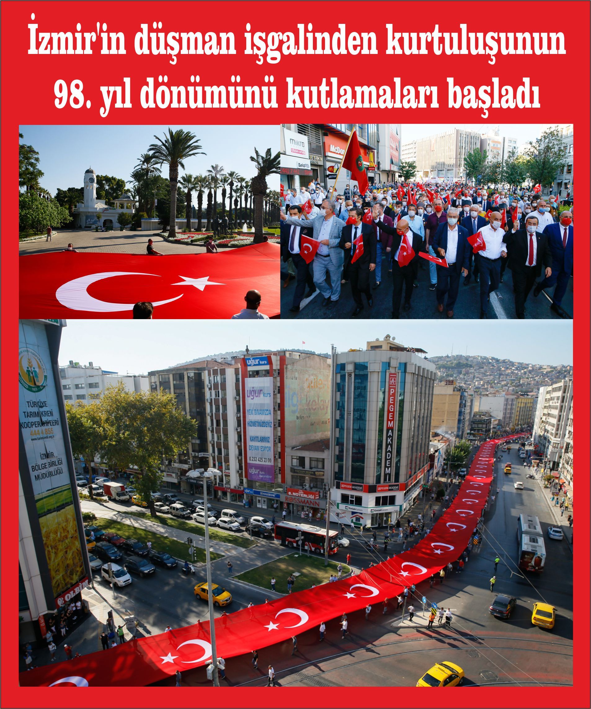 İzmir'in düşman işgalinden kurtuluşunun 98. yıl dönümünü kutlamaları başladı