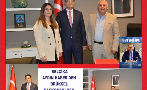 â€˜BELÇİKA AYDIN HABERâ€™DEN BRÜKSEL BAŞKONSOLOSU UMUT DENİZâ€™E NEZAKET ZİYARETİâ€™ 