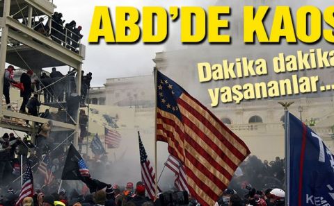 ABD Şok'da! Trump Taraftarları Senatoyu Bastı 4 Ölü 54 Yaralı