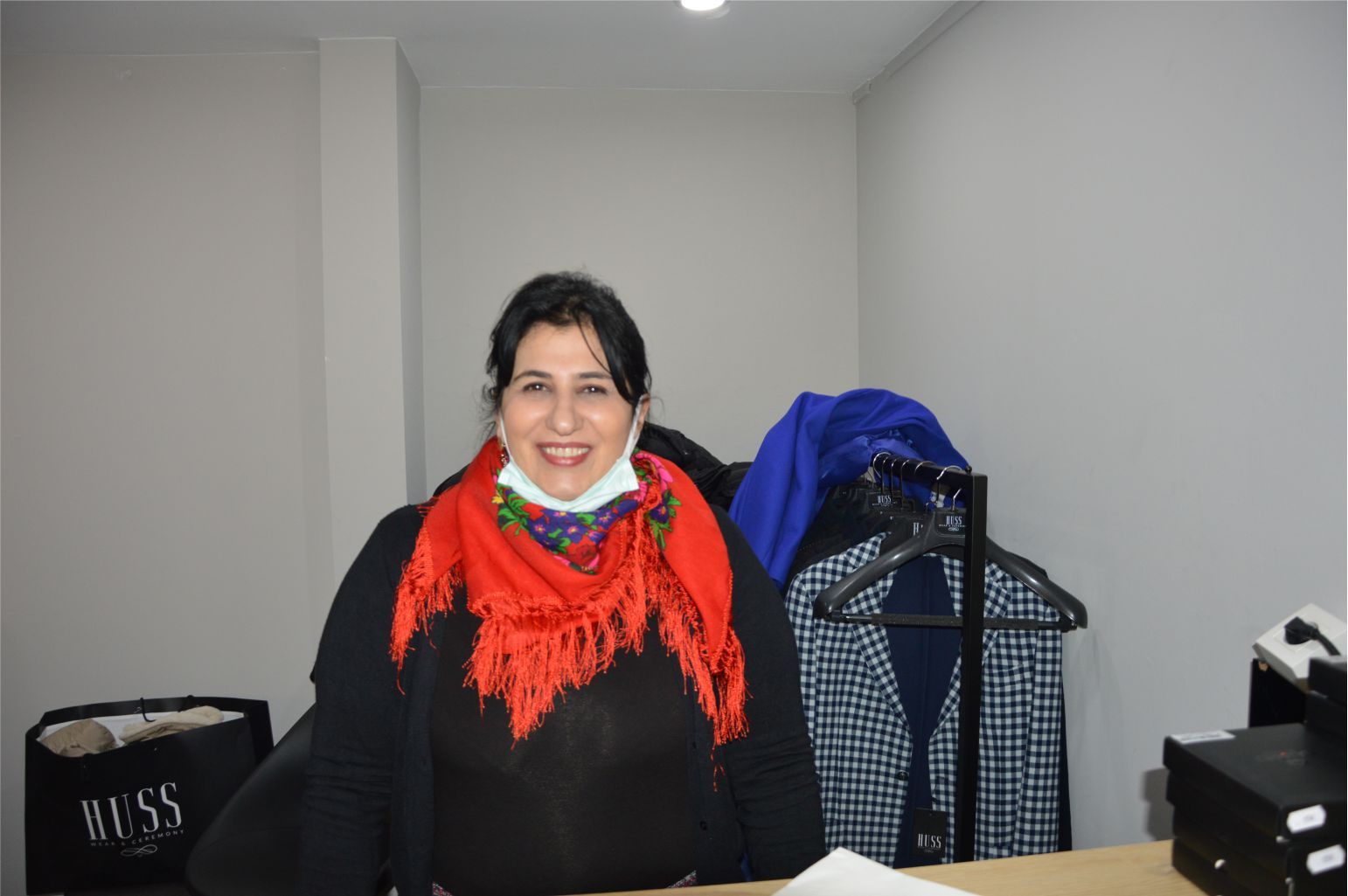 'HUSS ERKEK GİYİM MAĞAZASI' DUALARLA AÇILDI