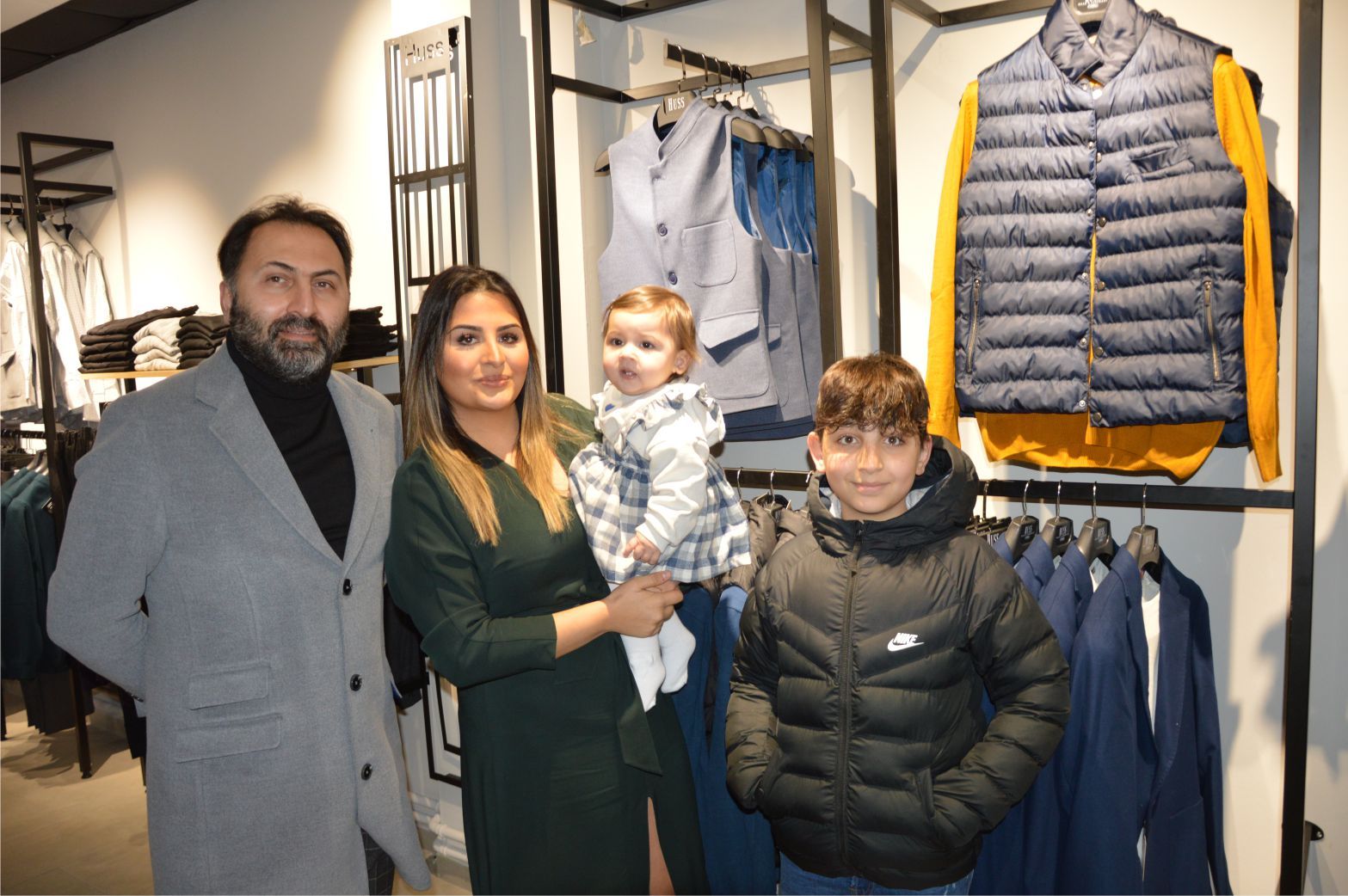 'HUSS ERKEK GİYİM MAĞAZASI' DUALARLA AÇILDI