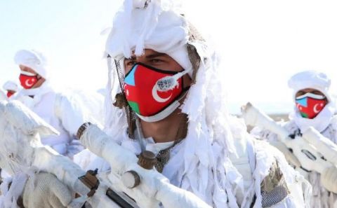 TSK ve Azerbaycan silahlı kuvvetlerinden kış tatbikatı